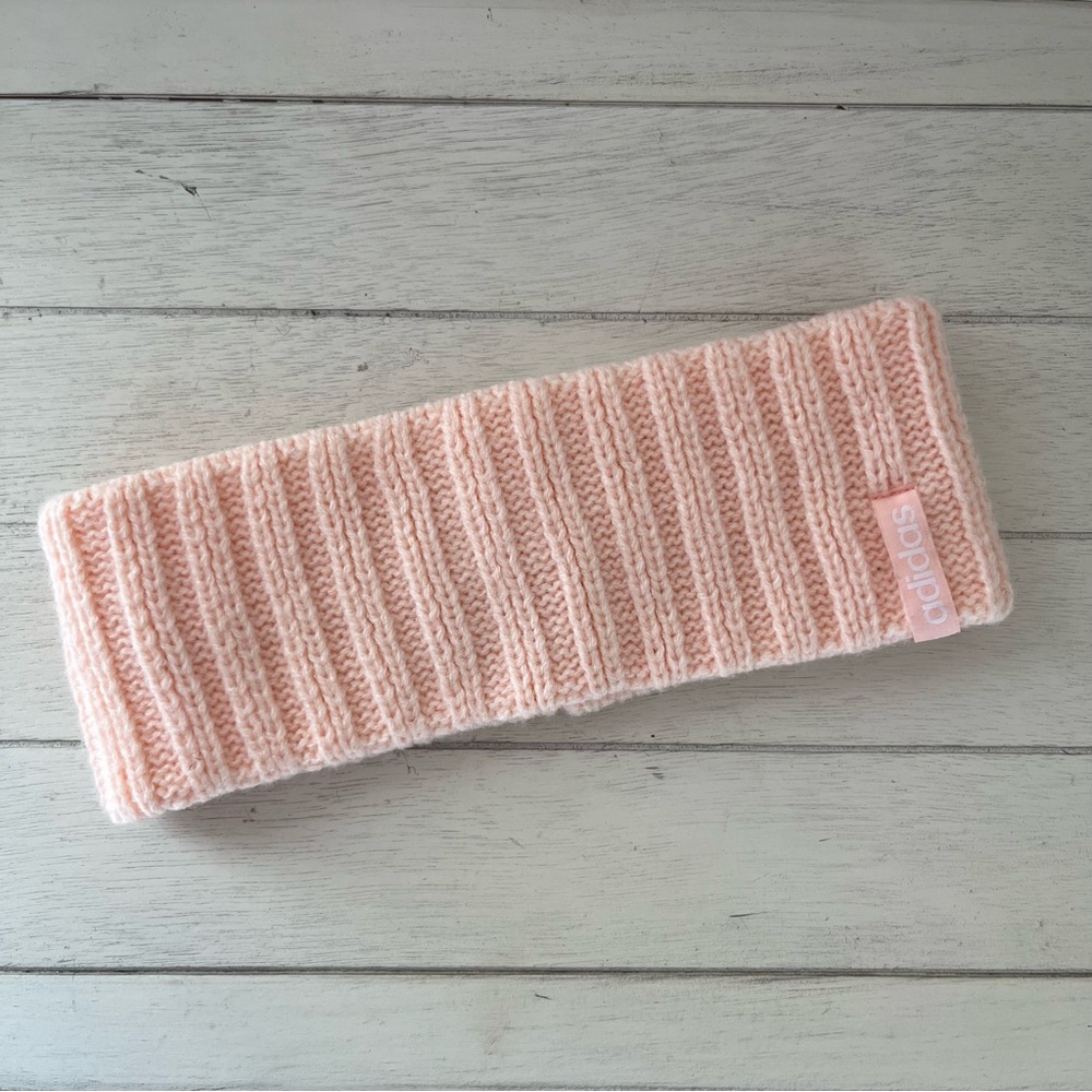 Adidas Light Baby Pink Knit Winter Headband Ear Warmer